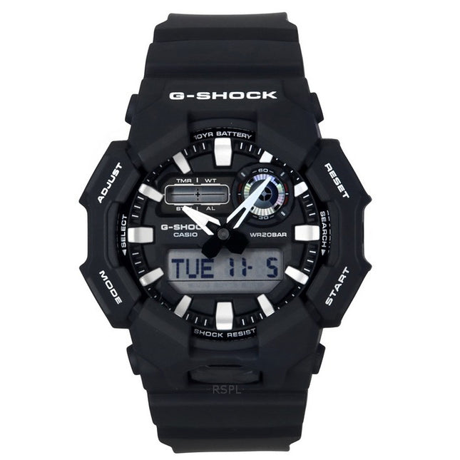 Casio G-Shock Analog Digital Bio-Based Resin Strap Black Dial Quartz GA-010-1A 200M Men's Watch