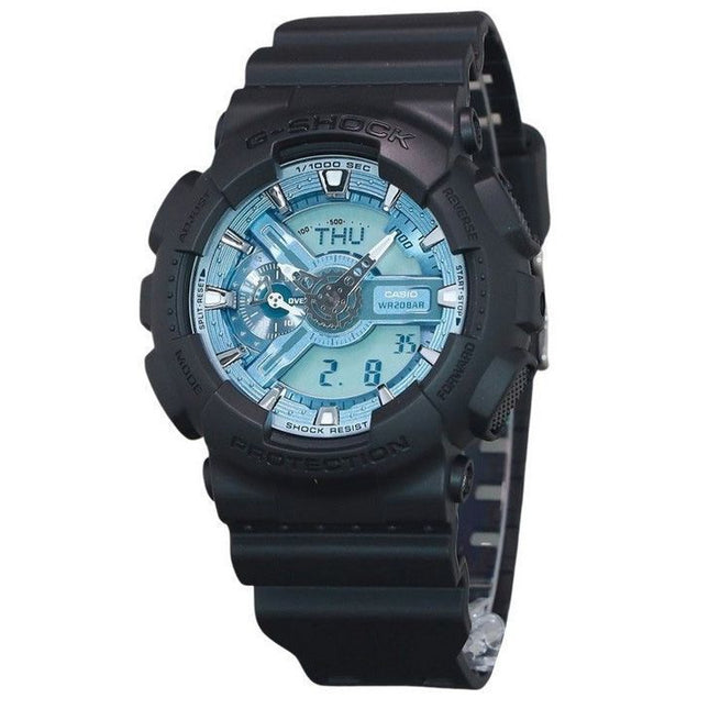 Casio G-Shock Analog Digital Resin Strap Ocean Blue Dial Quartz GA-110CD-1A2 200M Mens Watch
