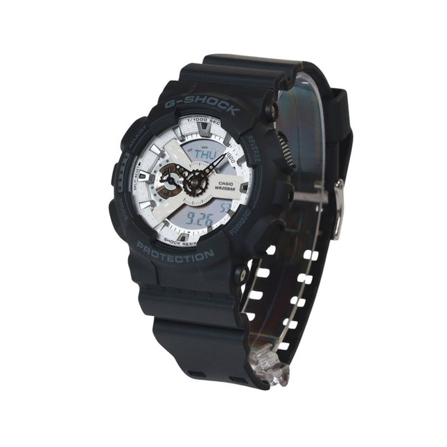 Casio G-Shock Analog Digital Resin Strap White Dial Quartz GA-110WD-1A 200M Men's Watch