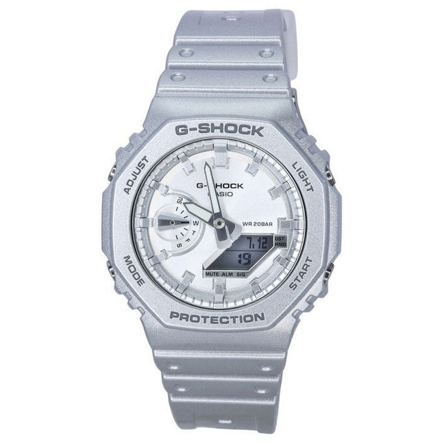 Casio G-Shock Analog Digital Retrofuture Series Metallic Silver Quartz GA-2100FF-8A 200M Men's Watch