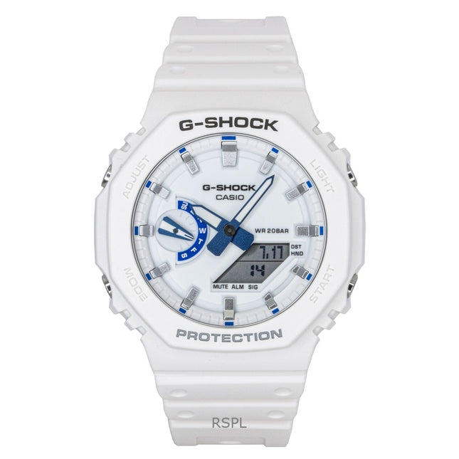 Casio G-Shock Analog Digital Resin Strap White Dial Quartz GA-2100HDS-7A 200M Men's Watch