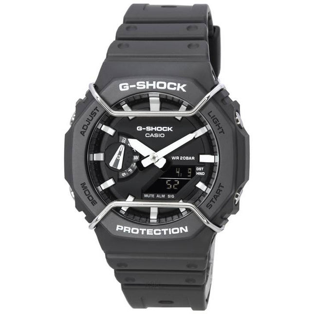 Casio Tone-on-Tone G-Shock Analog Digital Black Dial Quartz GA-2100PTS-8A GA2100PTS-8 200M Men's Watch