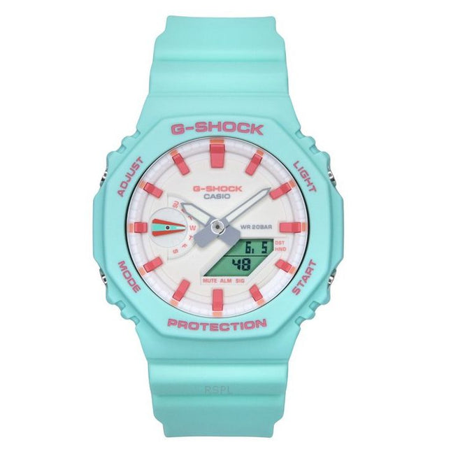 Casio G-Shock Analog Digital Rich Brian Collaboration White Dial Quartz GA-2100RB-3A 200M Men's Watch