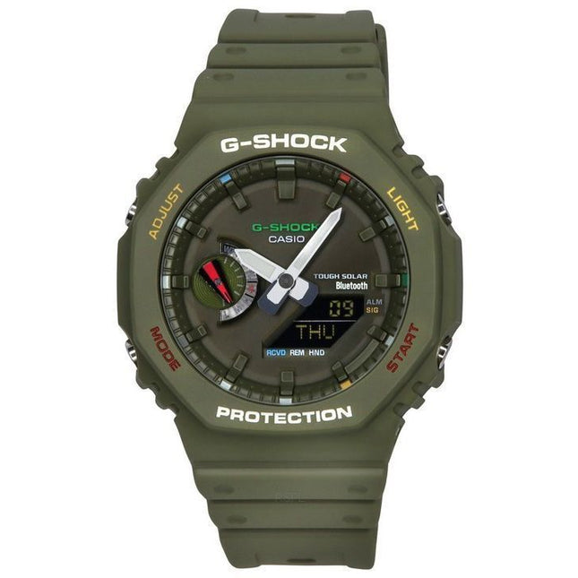 Casio G-Shock Analog Digital Smartphone Link Bluetooth Green Dial Solar GA-B2100FC-3A 200M Men's Watch