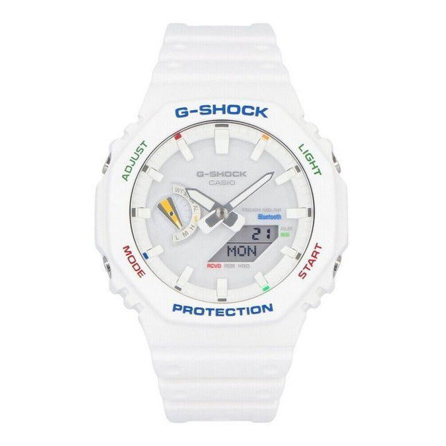 Casio G-Shock Analog Digital Resin Strap White Dial Tough Solar GA-B2100FC-7A 200M Men's Watch
