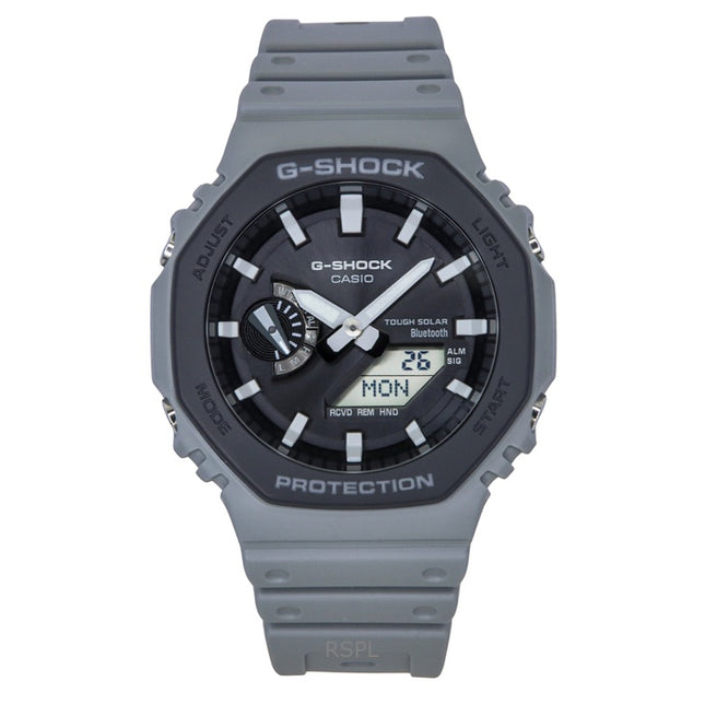 Casio G-Shock Analog Digital Smartphone Link Bio-Based Resin Strap Grey Dial Tough Solar GA-B2100LUU-8A 200M Men's Watch