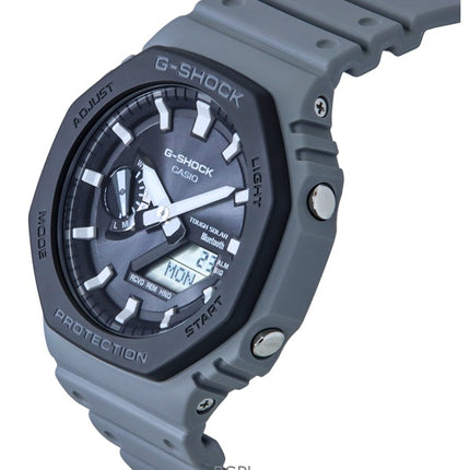 Casio G-Shock Analog Digital Smartphone Link Bio-Based Resin Strap Grey Dial Tough Solar GA-B2100LUU-8A 200M Men's Watch