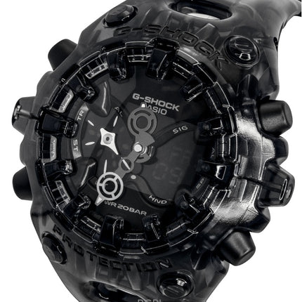 Casio G-Shock Resin Strap Analog Digital Black Dial Quartz GA-V01SKE-8A 200M Men's Watch