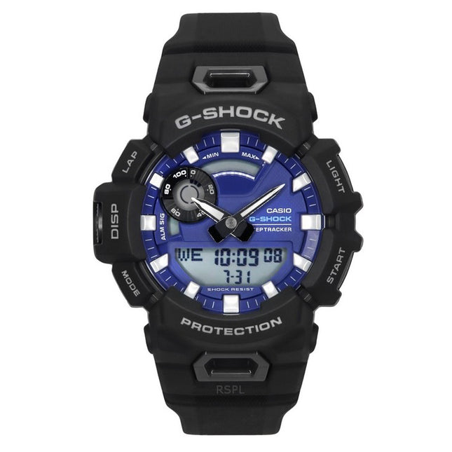 Casio G-Shock G-Squad Analog Digital Smartphone Link Bio-Based Resin Strap Blue Dial Quartz GBA-900CB-1A 200M Men's Watch