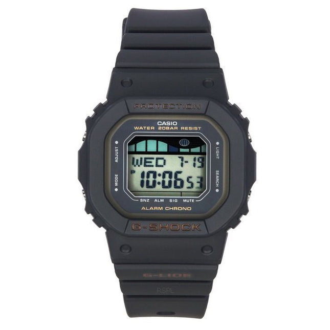 Casio G-Shock G-Lide Digital With Tide And Moon Graphs Quartz GLX-S5600-1 200M Womens Watch