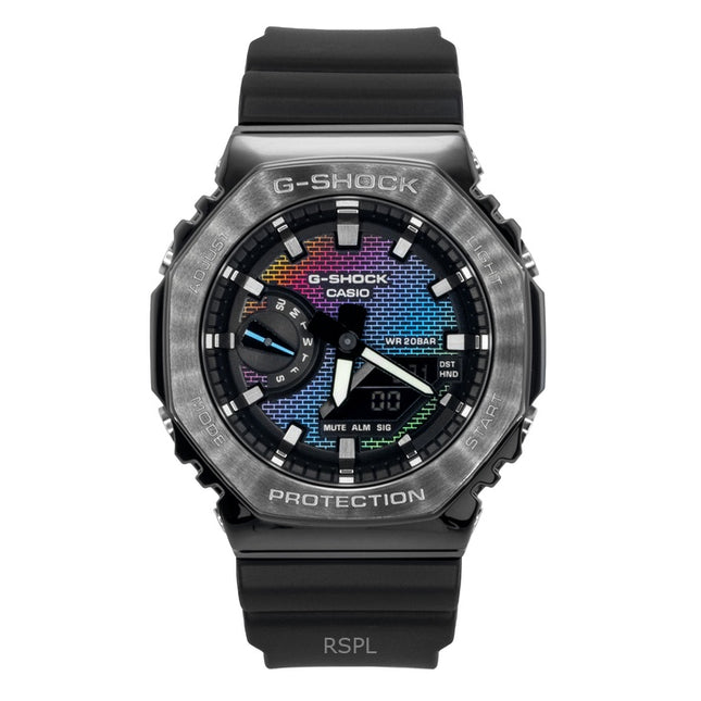 Casio G-Shock G-Steel Analog Digital Bio-Based Resin Strap Multicolor Dial Quartz GM-2100BRW-1A 200M Men's Watch