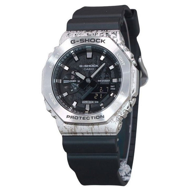 Casio G-Shock Analog Digital Grunge Camouflage Series Grey Dial Quartz GM-2100GC-1A 200M Men's Watch
