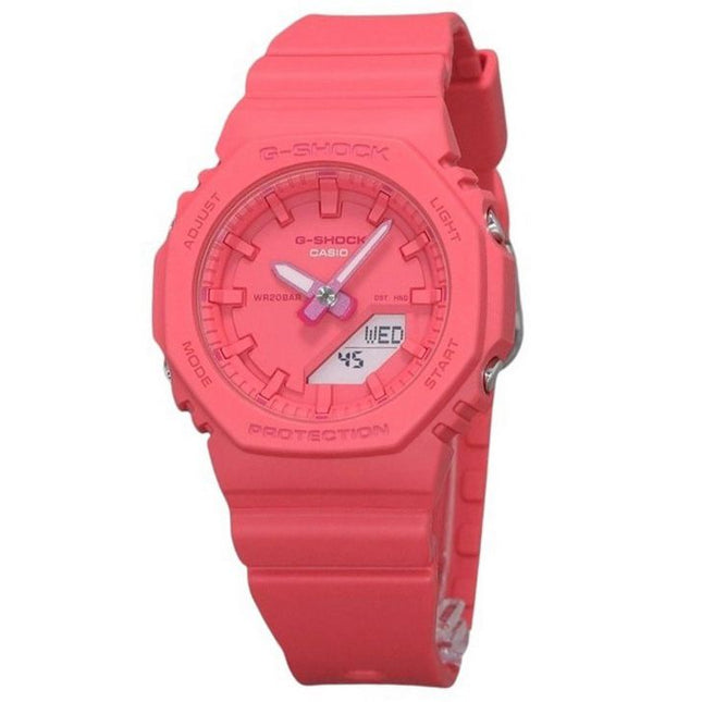 Casio G-Shock Analog Digital Resin Strap Pink Dial Quartz GMA-P2100-4A 200M Womens Watch