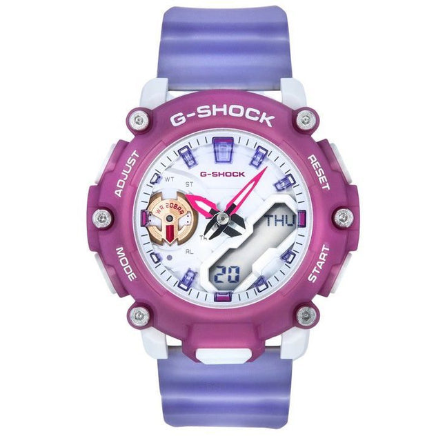 Refurbished Casio G-Shock Analog Digital Translucent Resin Strap Quartz GMA-S2200PE-6A 200M Women's Watch