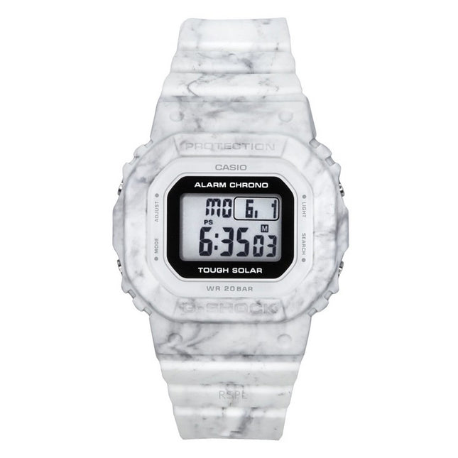 Casio G-Shock Digital White Bio-Based Resin Strap Tough Solar GMS-S5600RT-7 200M Women's Watch