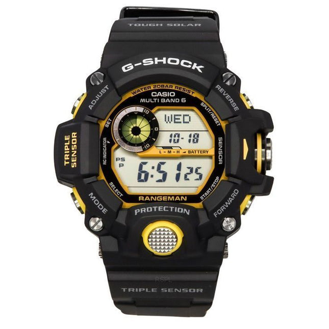 Casio G-Shock Master Of G-Land Rangeman Digital Black Resin Strap Solar GW-9400Y-1 200M Mens Watch