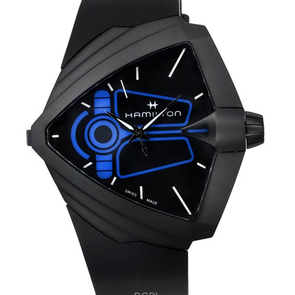 Hamilton Ventura XXL Bright Dune Limited Edition Rubber Strap Black Dial Quartz H24614330 Men's Watch