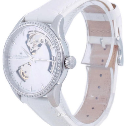 Hamilton Jazzmaster Open Heart Leather Automatic H32205890 Womens Watch