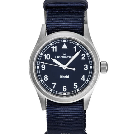 Hamilton Khaki Field Textile Strap Blue Dial Quartz H69401940 Unisex Watch