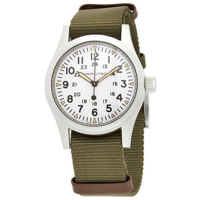 Hamilton Khaki Field White Dial Automatic H69439411 Men's Watch
