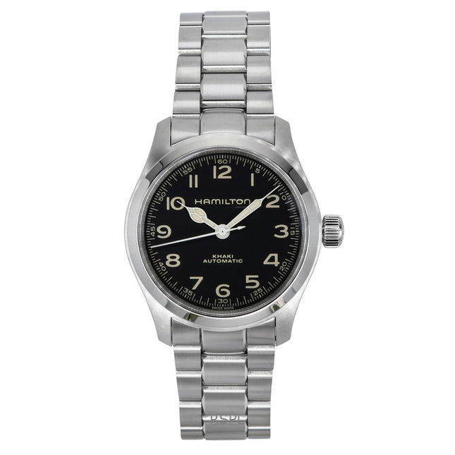 Hamilton Khaki Field Murph Stainless Steel Black Dial Automatic H70405130 100M Men's Watch
