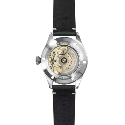 Hamilton Khaki Aviation Pilot Pioneer Leather Strap White Dial Automatic H76255810 100M Men's Watch