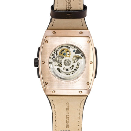 Ingersoll The Challenger Leather Strap Skeleton Silver Dial Automatic I12303 Men's Watch