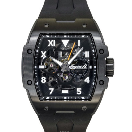 Ingersoll The Play Polyurethane Strap Black Skeleton Dial Automatic I15302 Men's Watch