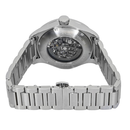 Ingersoll The Bronc Stainless Steel Black Skeleton Dial Automatic I16701 Men's Watch