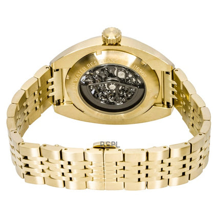 Ingersoll The Wrangler Gold Tone Stainless Steel Black Skeleton Dial Automatic I16902 Men's Watch