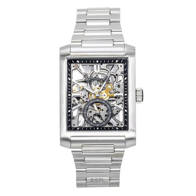 Ingersoll The Spur Stainless Steel Black Skeleton Dial Automatic I17001 Men's Watch