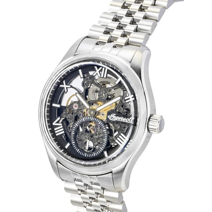 Ingersoll The Maverick Stainless Steel Black Skeleton Dial Automatic I17403 Men's Watch