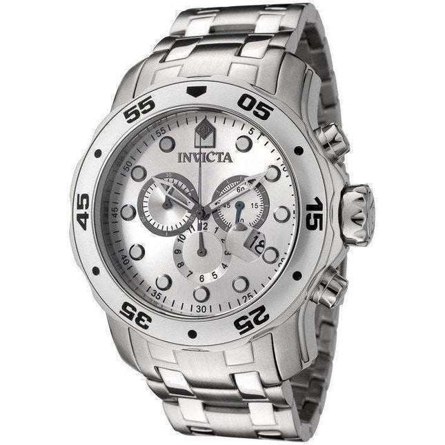 Invicta Pro-Diver Quartz Chronograph Silver Dial INV0071/0071 Mens Watch