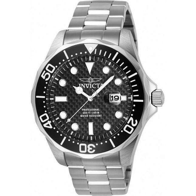 Invicta Pro Diver Black Dial Quartz Diver's 12562 200M Men's Watch