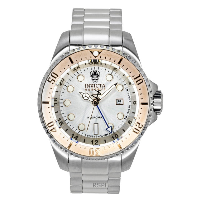 Invicta Hydromax Stainless Steel Silver Dial Quartz Diver's 16964 1000M Men's Watch