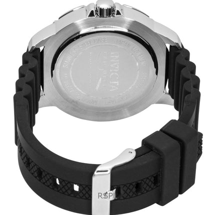 Invicta Pro Diver GMT Silicone Strap Black Dial Quartz 47234 Men's Watch