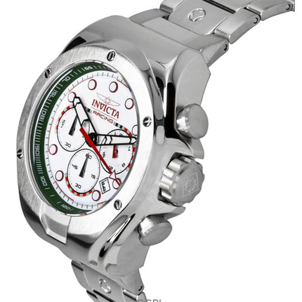 Invicta Racing Chronograph Stainless Steel White Dial Quartz 47746 Men's Watch