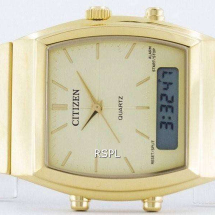 Citizen Quartz Alarm Chronograph Analog Digital JM0542-56P Mens Watch