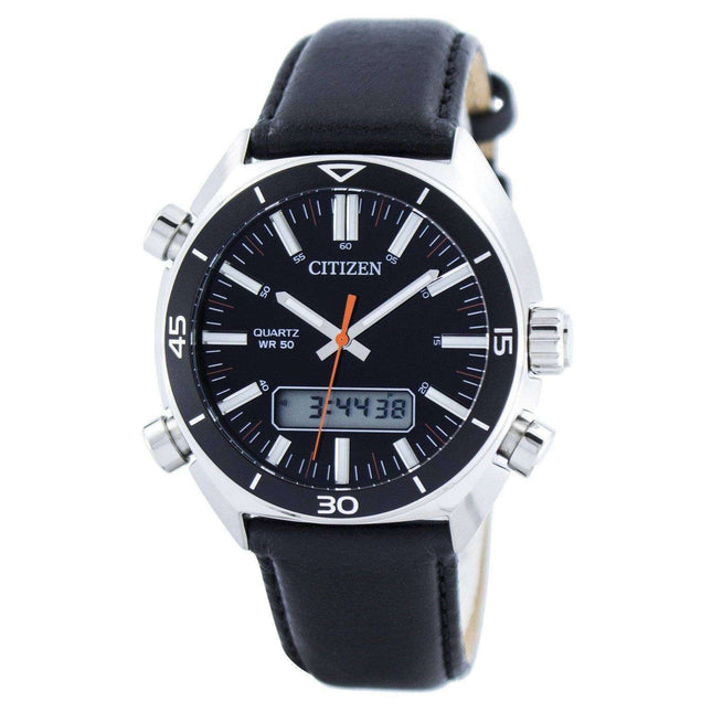 Citizen Quartz Alarm Chronograph Analog Digital JM5460-01E Mens Watch