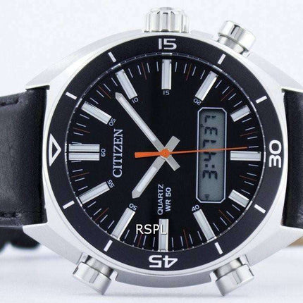 Citizen Quartz Alarm Chronograph Analog Digital JM5460-01E Mens Watch
