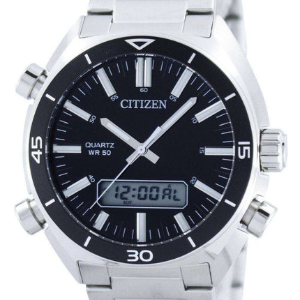 Citizen Quartz Alarm Chronograph Analog Digital JM5460-51E Mens Watch