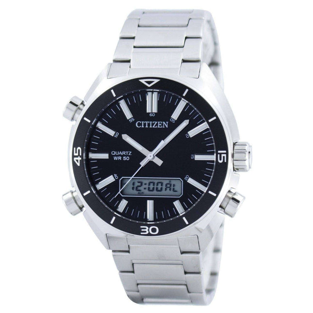 Citizen Quartz Alarm Chronograph Analog Digital JM5460-51E Mens Watch
