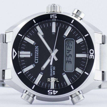 Citizen Quartz Alarm Chronograph Analog Digital JM5460-51E Mens Watch