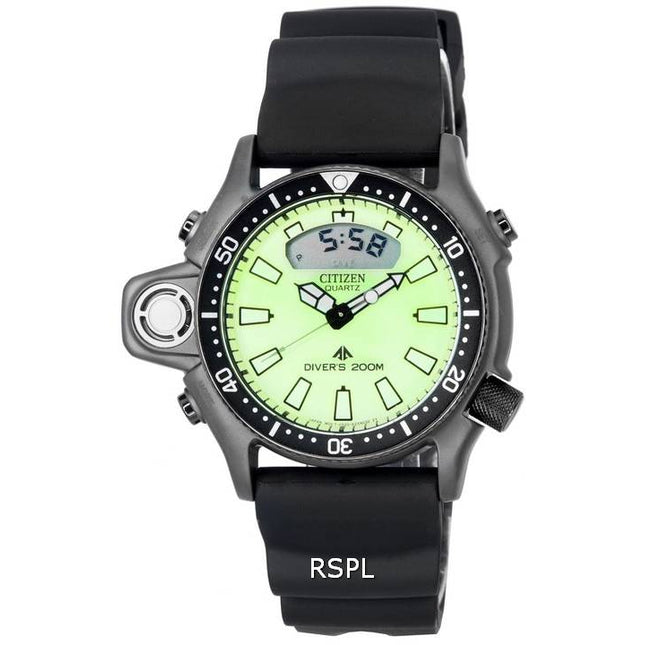 Citizen Promaster Aqualand Full Luminous Dial Quartz Diver's JP2007-17W 200M Men's Watch