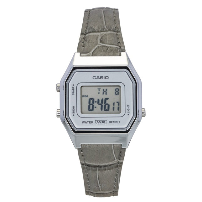 Casio Vintage Digital Leather Strap Quartz LA680WEL-8A2 Unisex Watch