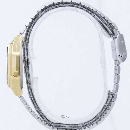 Casio Digital Quartz Stainless Steel Illuminator LA680WGA-1BDF LA680WGA-1B Womens Watch
