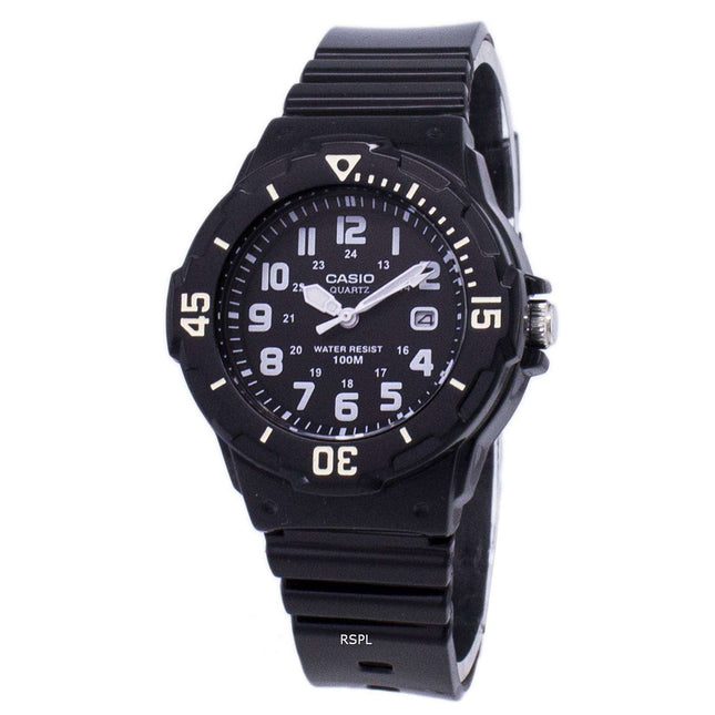 Casio Enticer Analog Black Dial LRW-200H-1BVDF LRW-200H-1BV Womens Watch