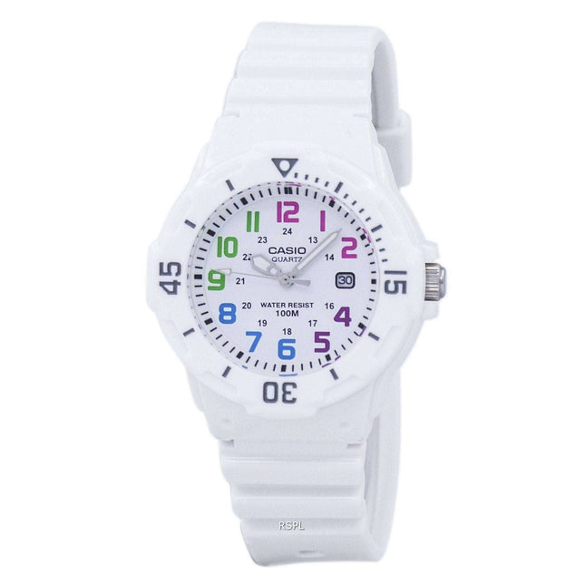 Casio Enticer Analog White Dial LRW-200H-7BVDF LRW-200H-7BV Womens Watch