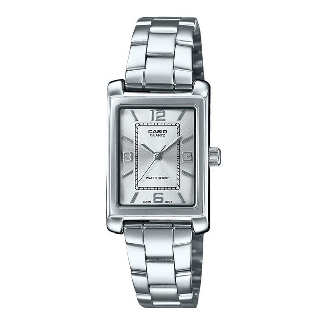 Casio Standard Analog Stainless Steel Silver Dial Quartz LTP-1234DD-7A Women's Watch