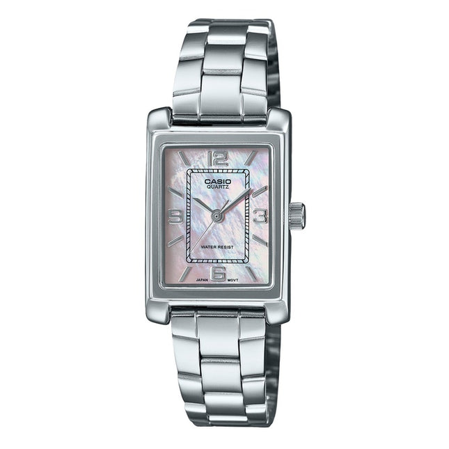 Casio Standard Analog Stainless Steel Mother Of Pearl Dial Quartz LTP-1234DS-4A Women's Watch